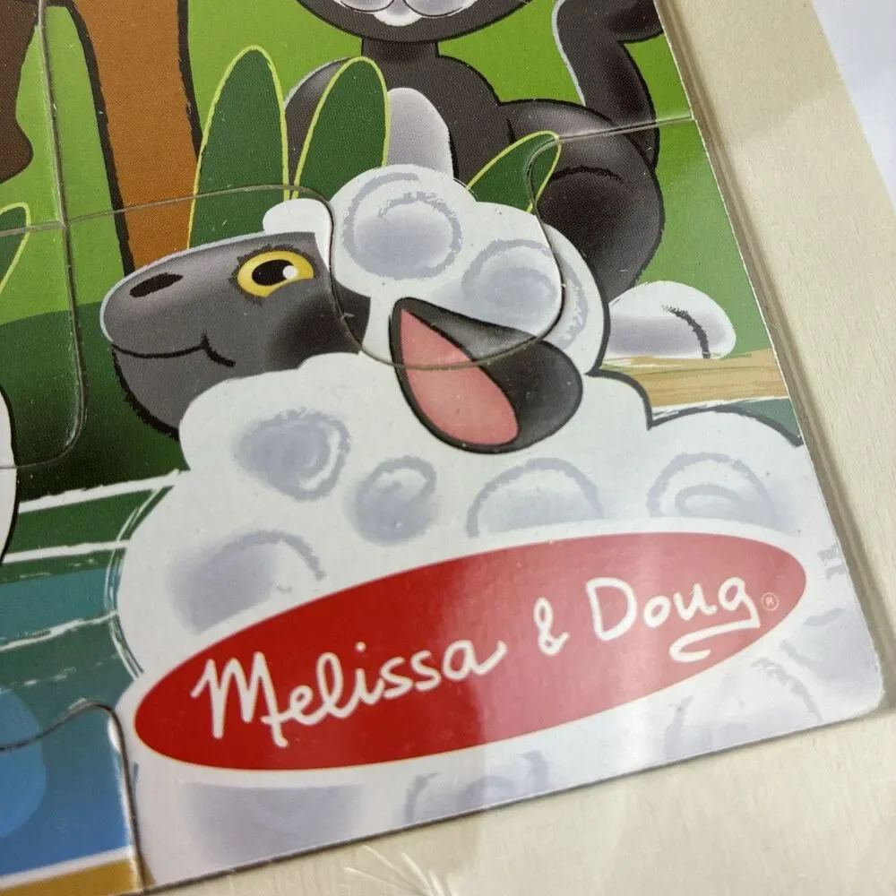 Melissa & Doug Wooden Jigsaw Puzzle On the Farm